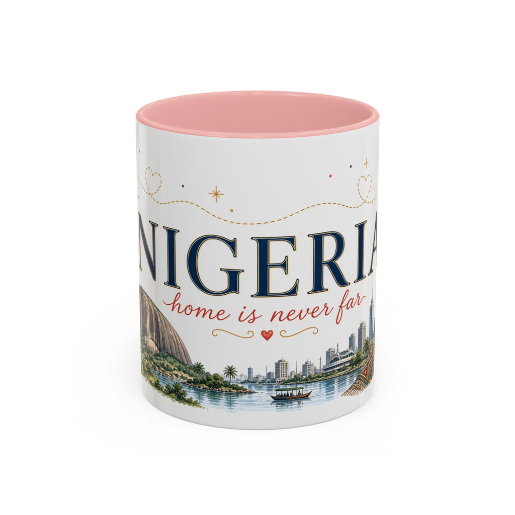 Nigeria Home Country Mug | Moving Away Gift | Long Distance Friendship | 11 oz 15 oz Accent Mug