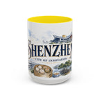 Shenzhen Coffee Mug | China Travel Souvenir | Vintage Illustrated City Gift | 11 oz 15 oz Accent Mug