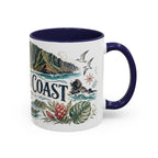Na Pali Coast Mug, Hawaii Travel Souvenir, Bucket List Gift, Accent Ceramic Coffee Mug 11oz 15oz