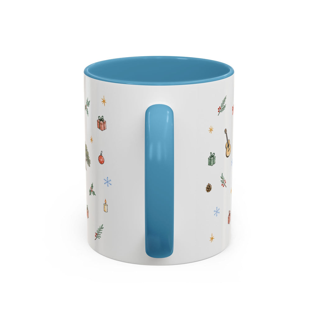 Austin Christmas Mug | Watercolor Travel Souvenir | Holiday Gift | Accent Ceramic Coffee Cup 11oz 15oz