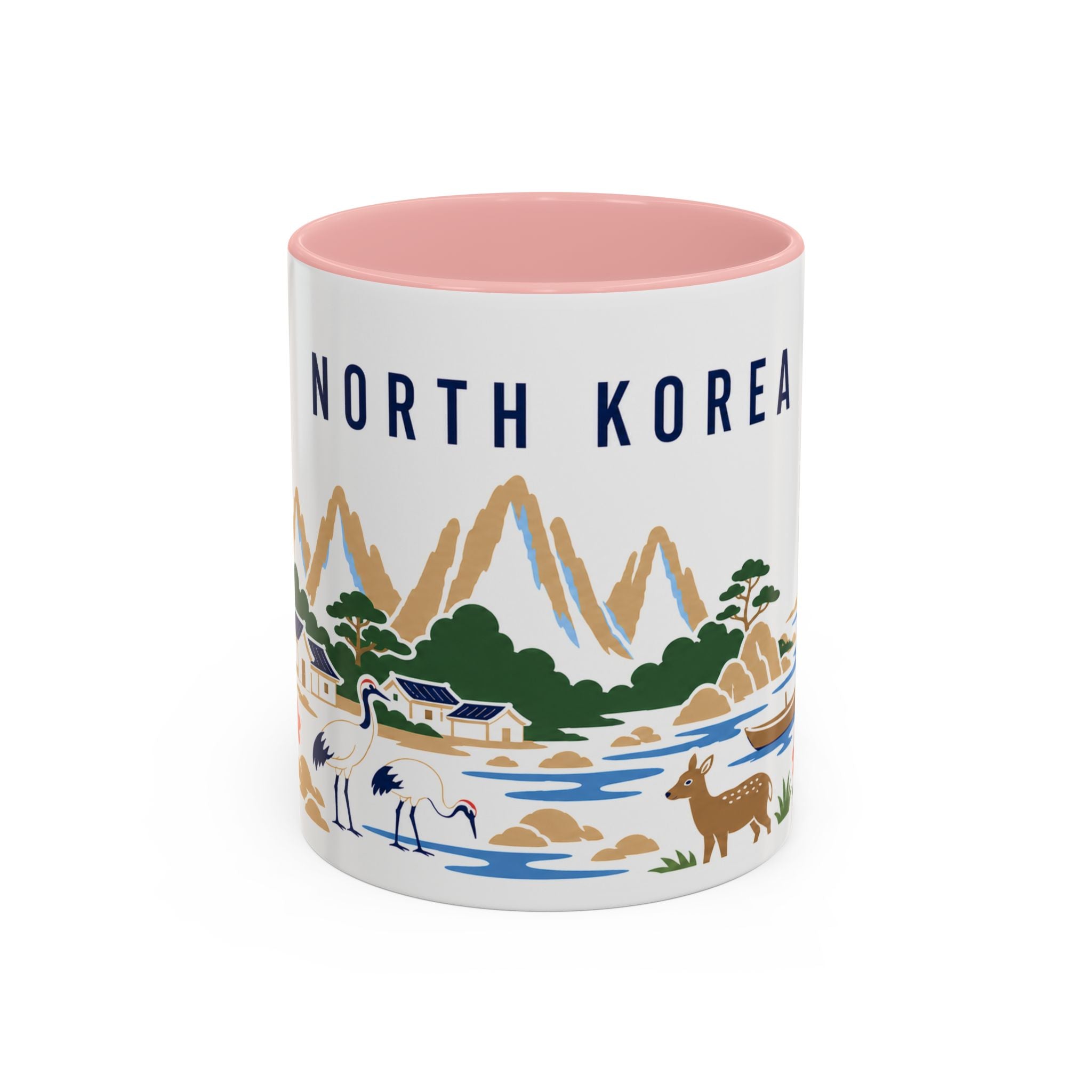North Korea Coffee Mug | Travel Souvenir Accent Mug | Country Gift Ceramic Cup 11oz 15oz