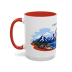 Lofoten Islands Coffee Mug | Travel Destination Souvenir Gift | Accent Color Ceramic 11oz 15oz