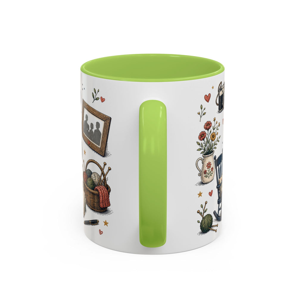 Best Grandparents Ever Coffee Mug | Gift From Grandkids | Accent Color Ceramic 11oz 15oz