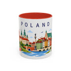 Poland Coffee Mug | Travel Souvenir Accent Mug | Place Gift Ceramic Cup 11oz 15oz