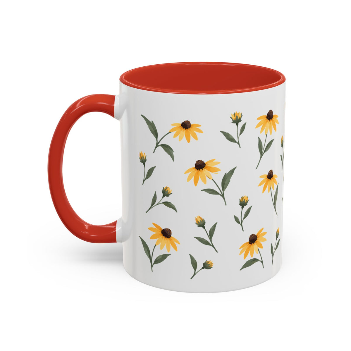 Maryland Black-eyed Susan Mug, State Flower Floral Coffee Cup, 11oz Botanical Gift