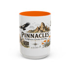 Pinnacles National Park Coffee Mug | California Rock Climbing Condor Gift | Accent Color Ceramic 11oz 15oz