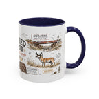 Petrified Forest National Park Coffee Mug | Arizona Painted Desert Fossil Gift | Accent Color Ceramic 11oz 15oz