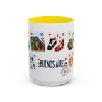 Buenos Aires Coffee Mug | Postage Stamp Collage Mug | Travel Souvenir Accent Cup 11oz 15oz
