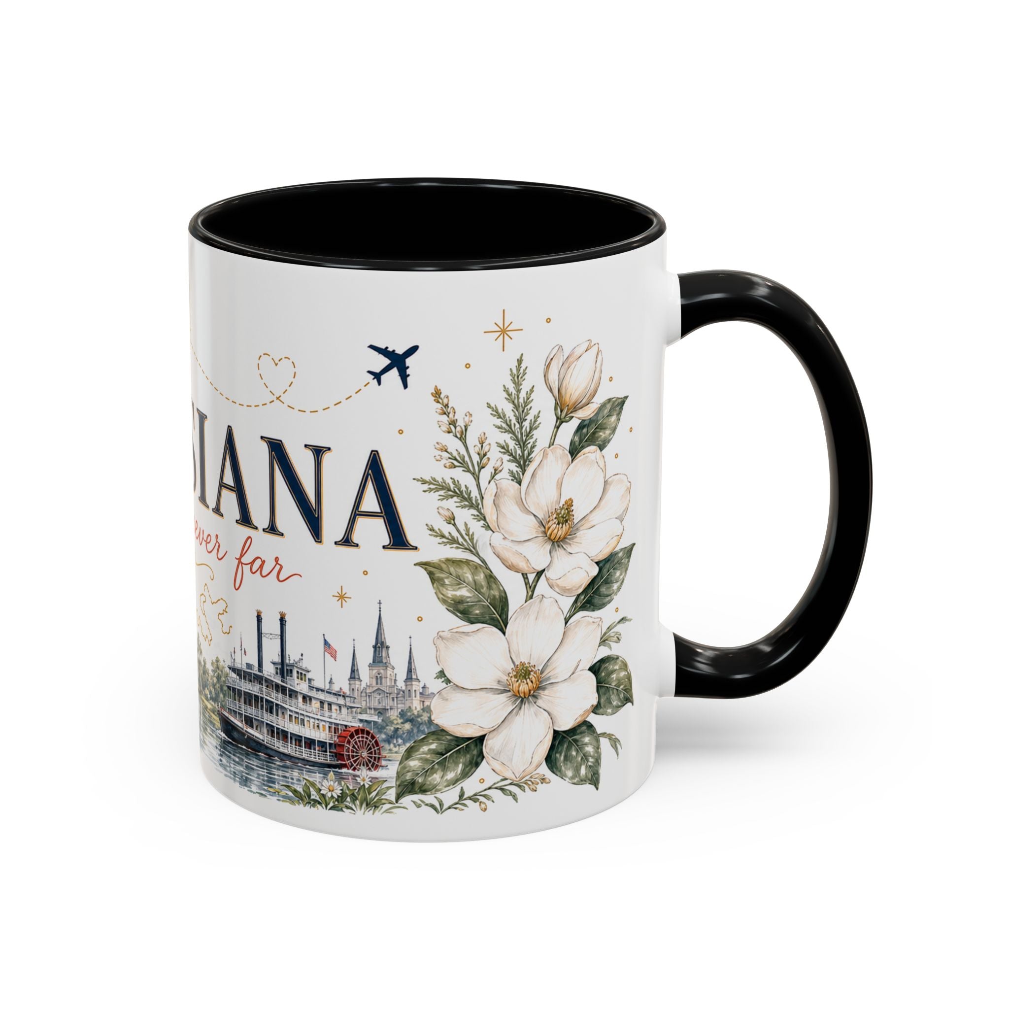 Louisiana Home State Mug | Moving Away Gift | Long Distance Friendship Coffee Cup | 11oz 15oz Accent Mug