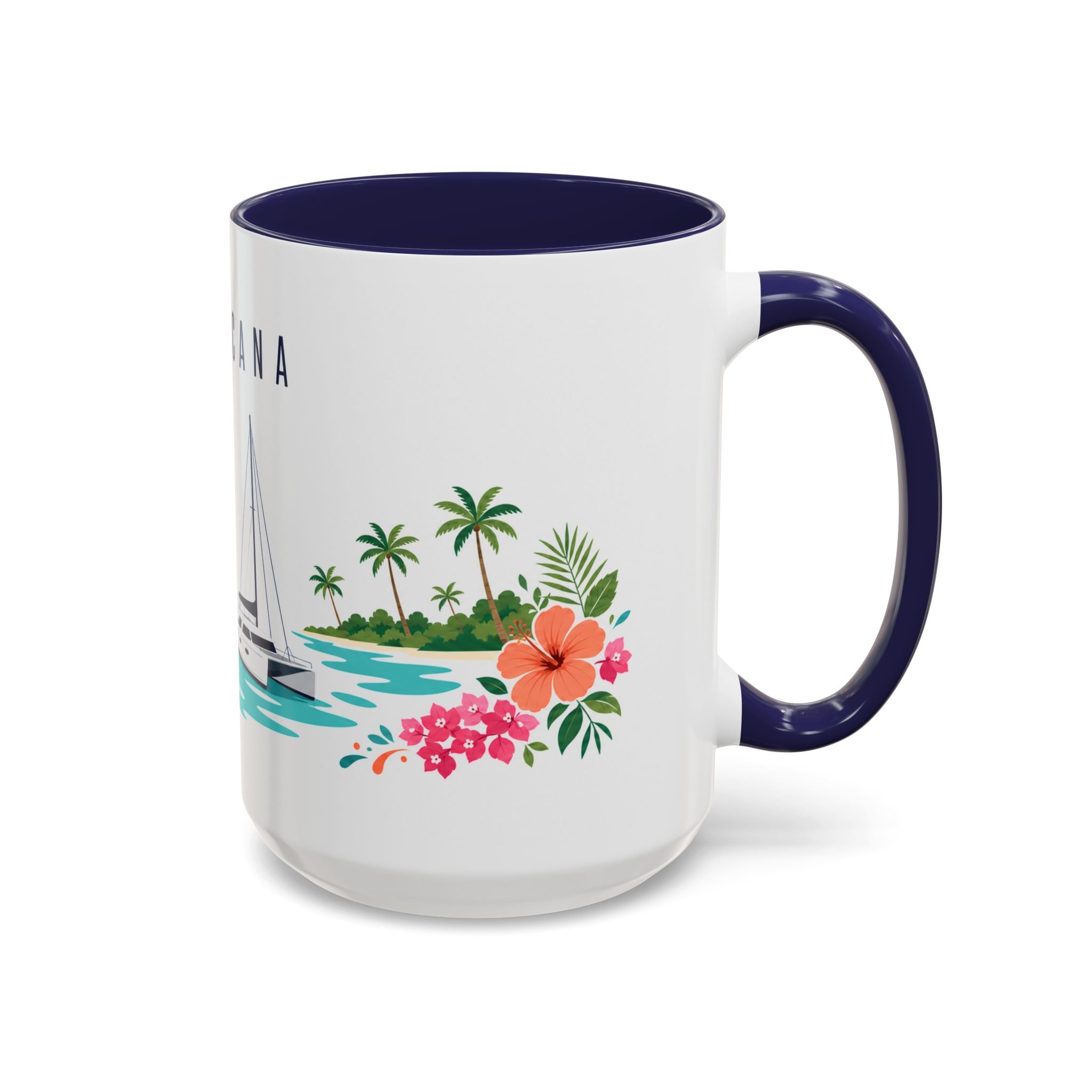 Punta Cana Coffee Mug | Dominican Republic Travel Souvenir | Porcelain Decal City Gift | 11oz 15oz Accent Mug