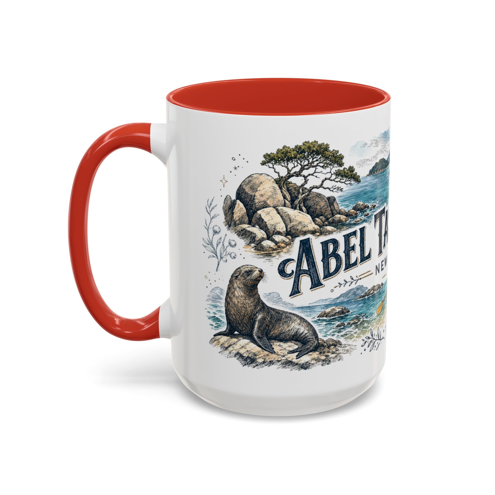Abel Tasman Coast Mug, New Zealand Travel Souvenir, Bucket List Gift, Accent Ceramic Coffee Mug 11oz 15oz