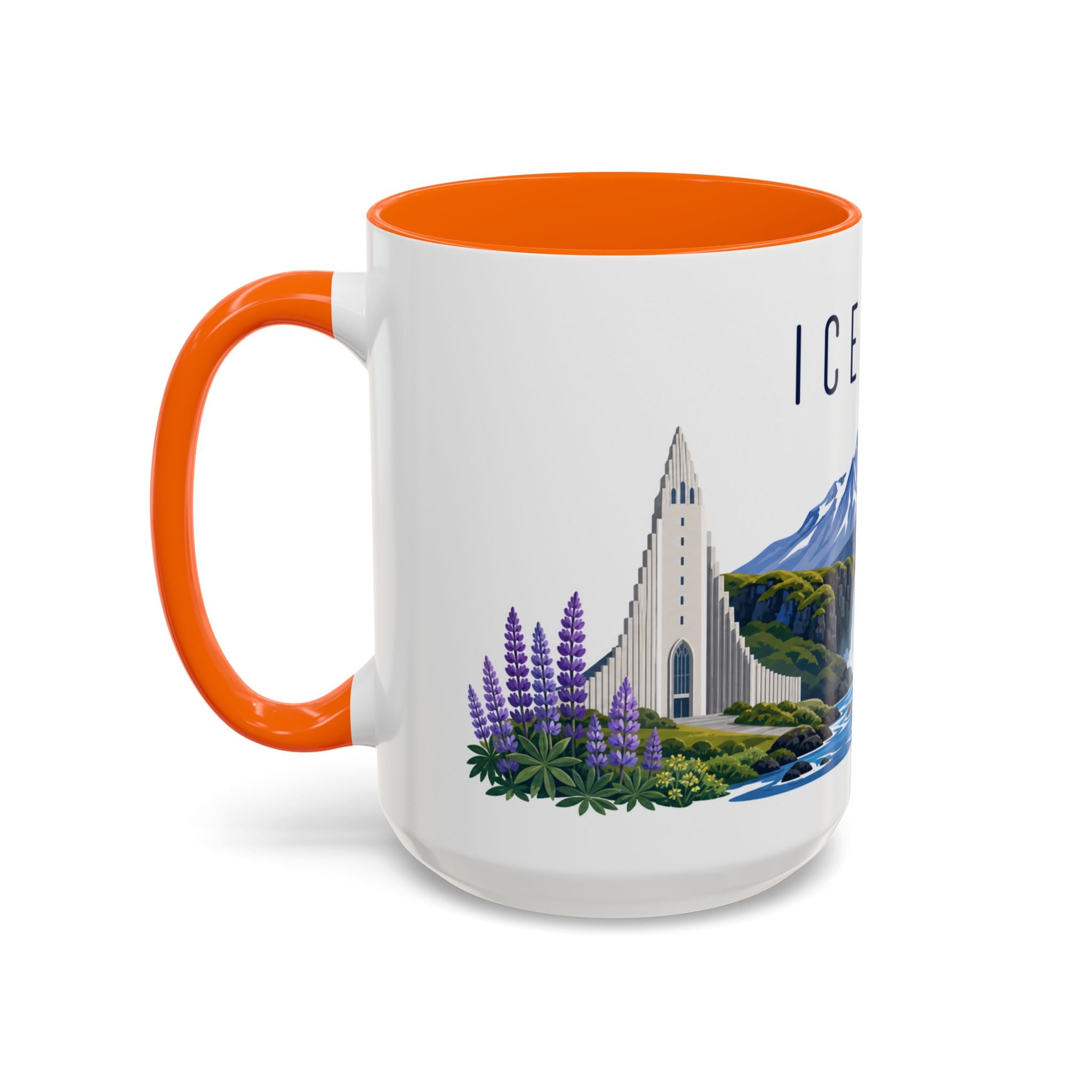 Iceland Coffee Mug | Travel Souvenir Accent Mug | Country Gift Ceramic Cup 11oz 15oz