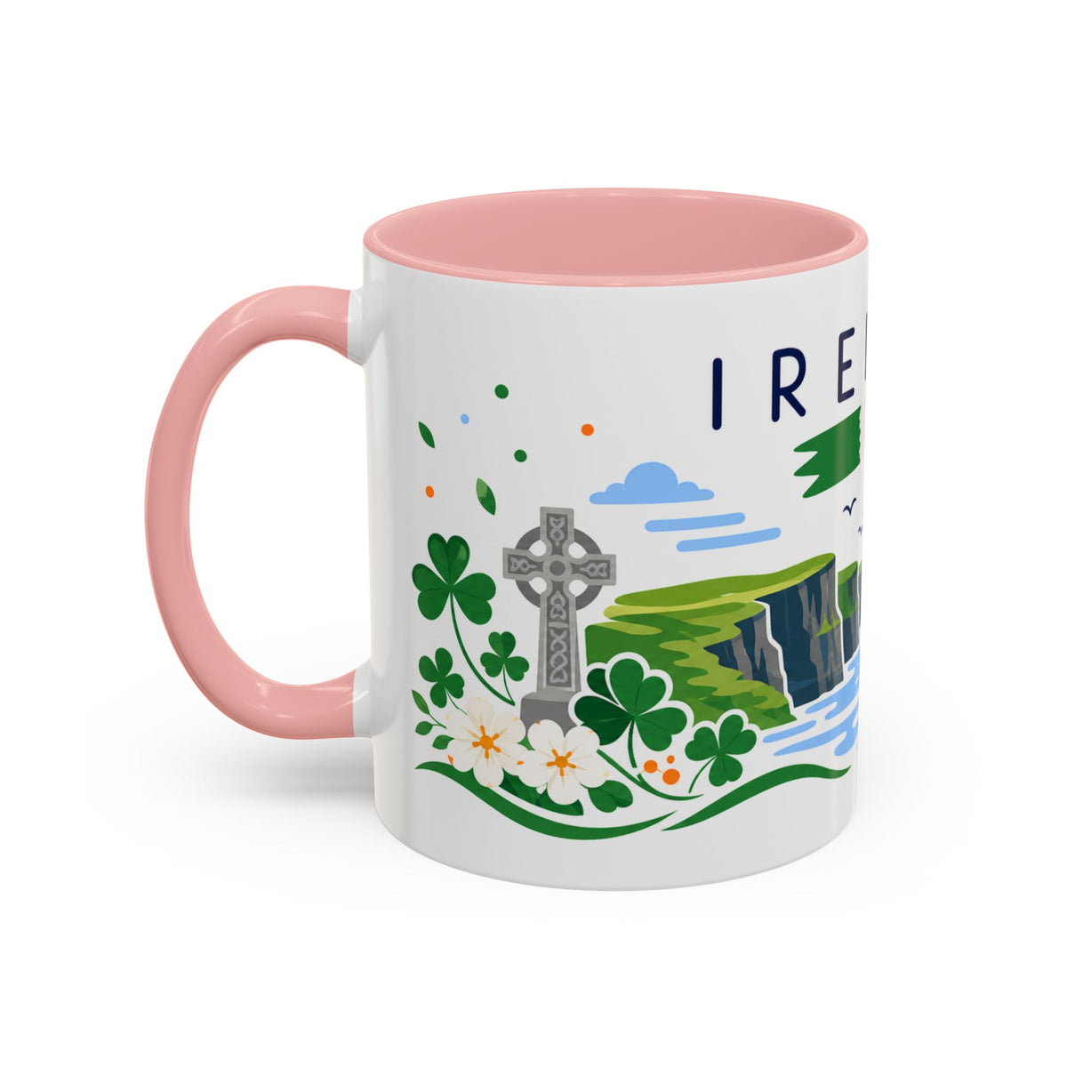 Ireland Coffee Mug | Travel Souvenir Accent Mug | Country Gift Ceramic Cup 11oz 15oz