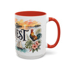 Key West Coffee Mug | United States Travel Souvenir | Vintage Illustrated City Gift | 11 oz 15 oz Accent Mug