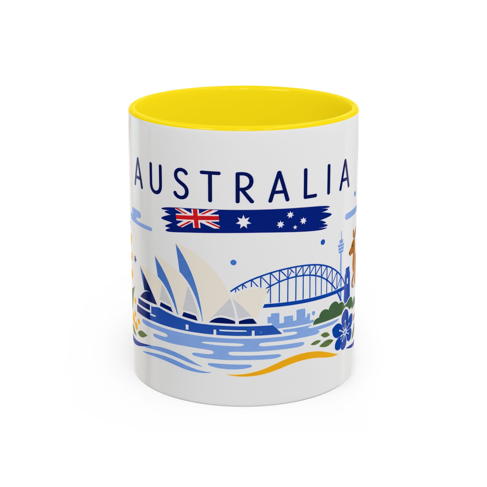 Australia Coffee Mug | Travel Souvenir Accent Mug | Country Gift Ceramic Cup 11oz 15oz
