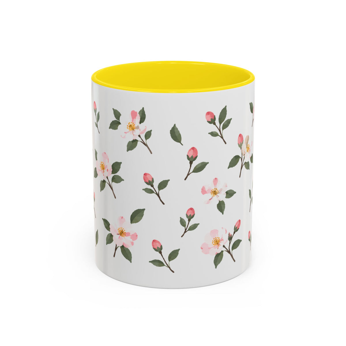 Arkansas Apple Blossom Mug, State Flower Floral Coffee Cup, 11oz Botanical Gift