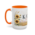 Kansas Home State Mug | Sunflower Prairie Landscape Coffee Cup