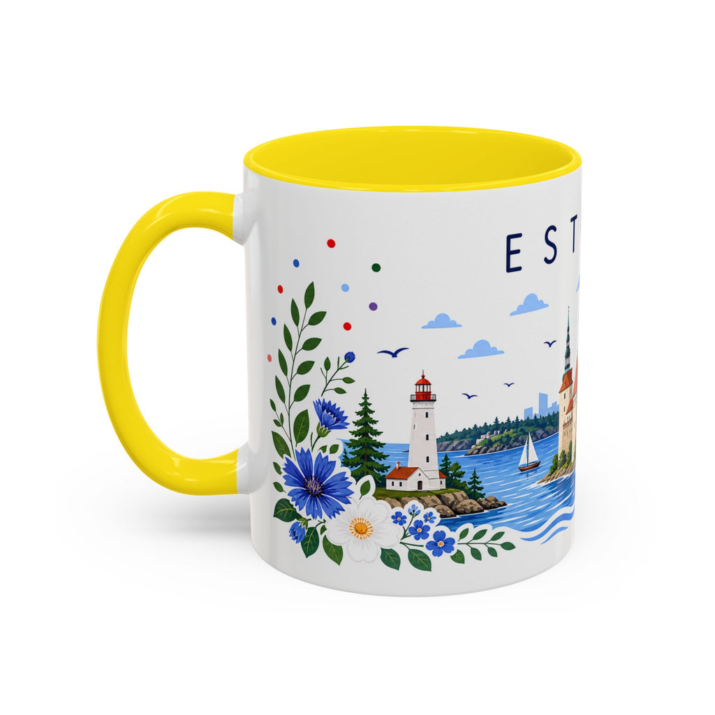 Estonia Coffee Mug | Travel Souvenir Accent Mug | Place Gift Ceramic Cup 11oz 15oz