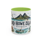Lord Howe Island Mug, Australia Travel Souvenir, Bucket List Gift, Accent Ceramic Coffee Mug 11oz 15oz