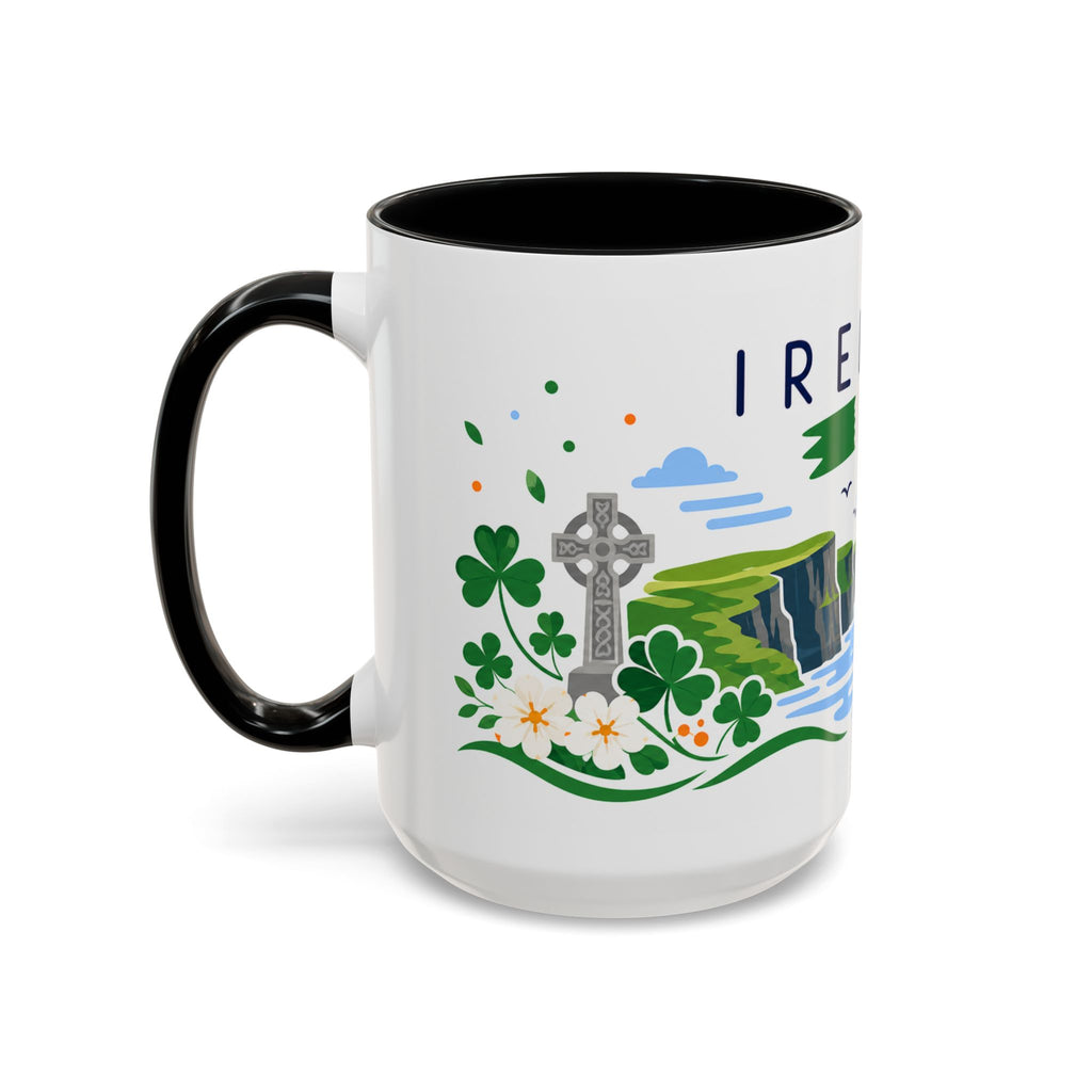 Ireland Coffee Mug | Travel Souvenir Accent Mug | Country Gift Ceramic Cup 11oz 15oz