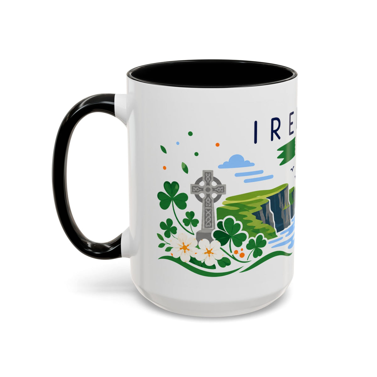 Ireland Coffee Mug | Travel Souvenir Accent Mug | Country Gift Ceramic Cup 11oz 15oz