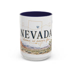 Nevada Home State Mug | Moving Away, Long Distance Friendship Gift | 11oz 15oz Accent Mug
