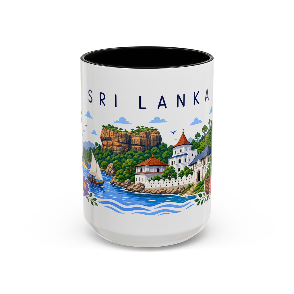 Sri Lanka Coffee Mug | Travel Souvenir Accent Mug | Place Gift Ceramic Cup 11oz 15oz