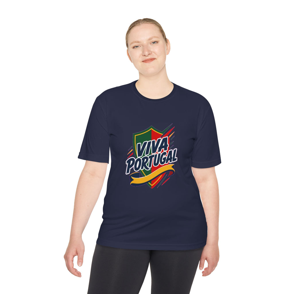 Portugal Soccer T Shirt, Viva Portugal Tee, World Football Fan Shirt, Moisture Wicking Sport Tee