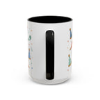 New Year Party Mug | Balloon Popper Watercolor Celebration Gift | Accent Cup 11oz 15oz