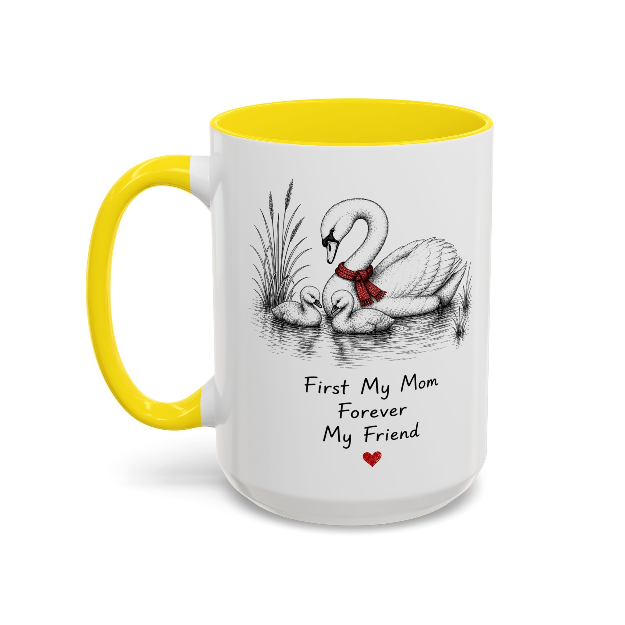 Swan Mom Coffee Mug | Forever My Friend | Mother's Day Gift