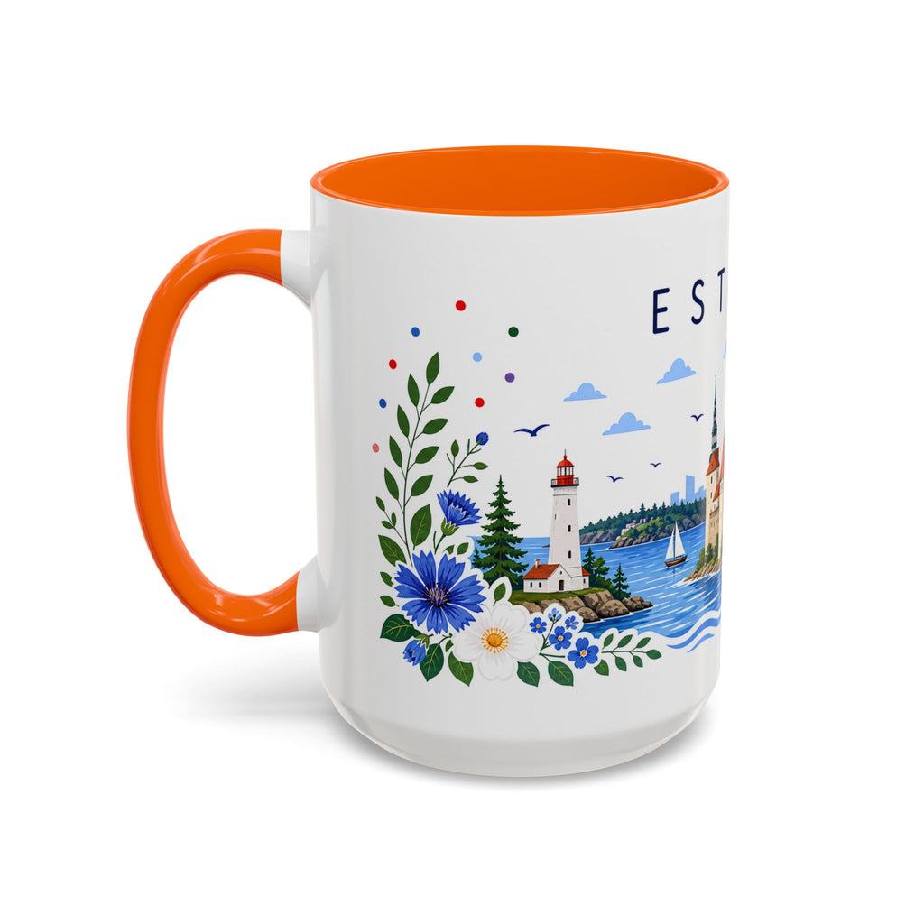 Estonia Coffee Mug | Travel Souvenir Accent Mug | Place Gift Ceramic Cup 11oz 15oz