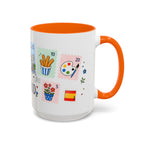 Madrid Coffee Mug | Postage Stamp Collage Mug | Travel Souvenir Accent Cup 11oz 15oz