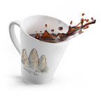 Pinnacles National Park Latte Mug | Pastel Watercolor Nature Coffee Cup | 12 oz Travel Souvenir Gift