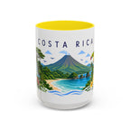 Costa Rica Coffee Mug | Travel Souvenir Accent Mug | Place Gift Ceramic Cup 11oz 15oz