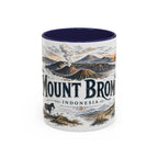 Mount Bromo Mug, Indonesia Travel Souvenir, Bucket List Gift, Accent Ceramic Coffee Mug 11oz 15oz