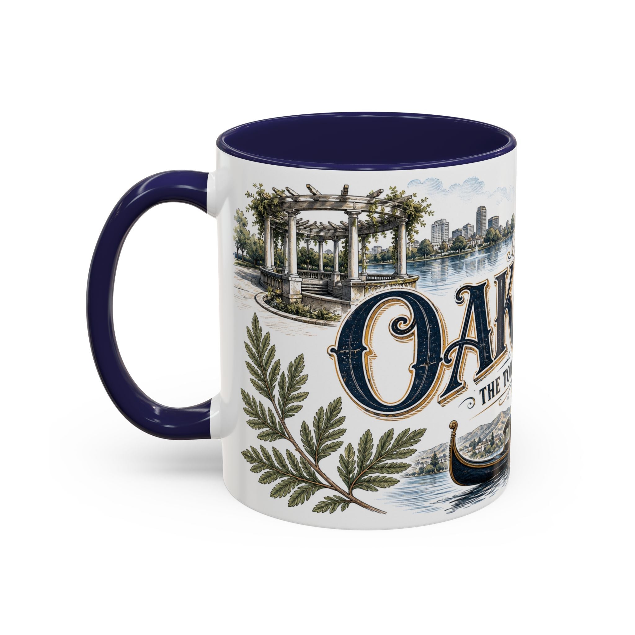 Oakland Coffee Mug | United States Travel Souvenir | Vintage Illustrated City Gift | 11 oz 15 oz Accent Mug