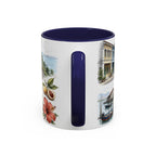 Penang Island Coffee Mug | Malaysia Travel Souvenir | Vintage Illustrated City Gift | 11 oz 15 oz Accent Mug