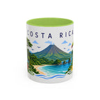 Costa Rica Coffee Mug | Travel Souvenir Accent Mug | Place Gift Ceramic Cup 11oz 15oz