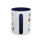 Woodland Christmas Mug | Deer Bird Watercolor Holiday Gift | Accent Cup 11oz 15oz