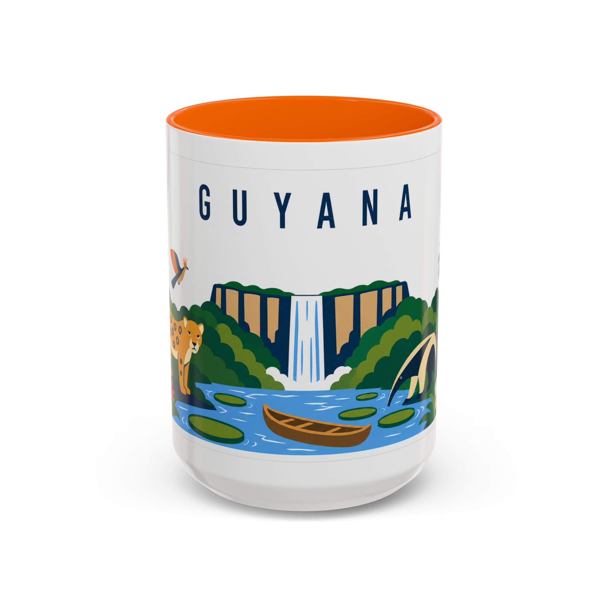 Guyana Coffee Mug | Travel Souvenir Accent Mug | Country Gift Ceramic Cup 11oz 15oz