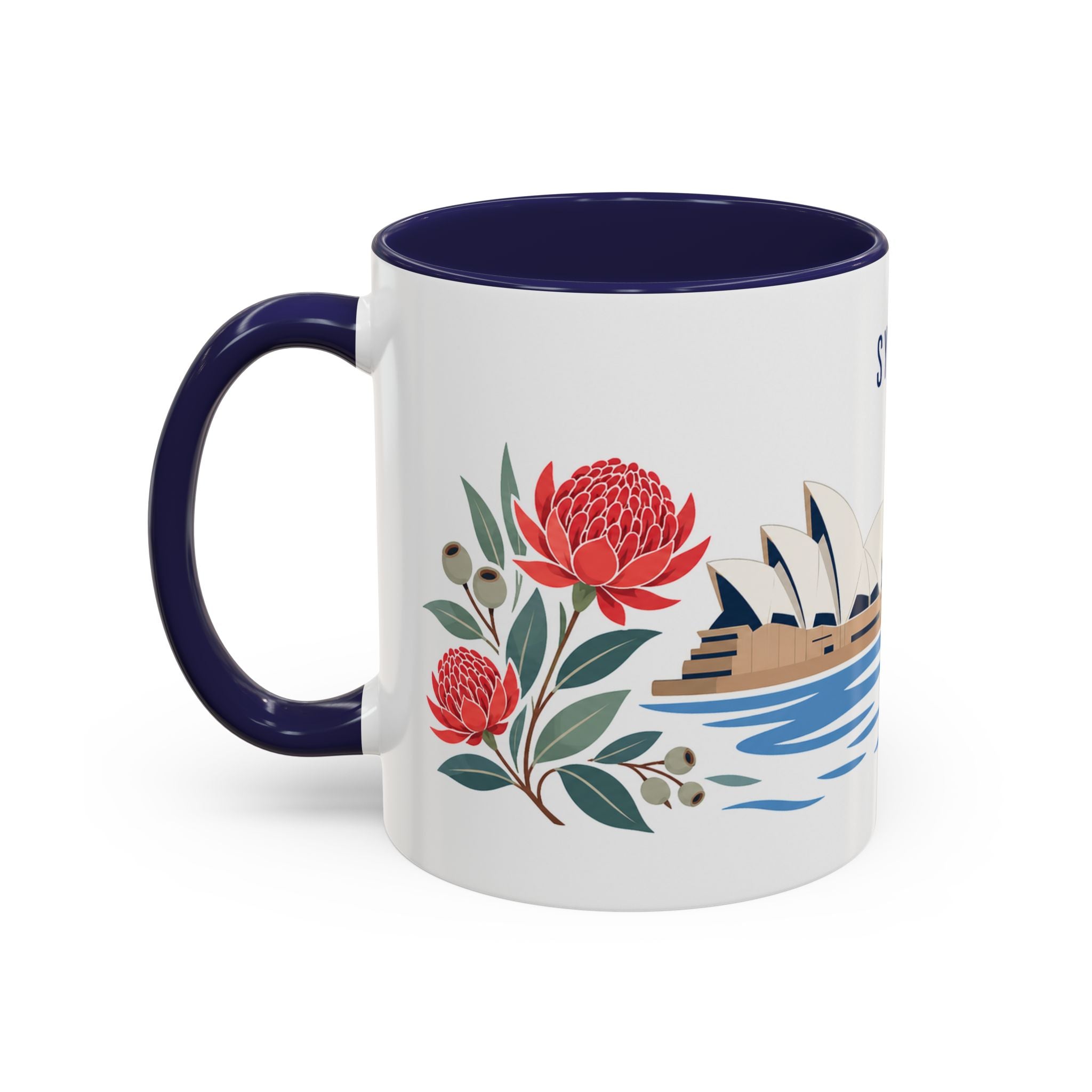 Sydney Coffee Mug | Australia Travel Souvenir | Porcelain Decal City Gift | 11oz 15oz Accent Mug