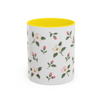 Michigan Apple Blossom Mug, State Flower Floral Coffee Cup, 11oz Botanical Gift