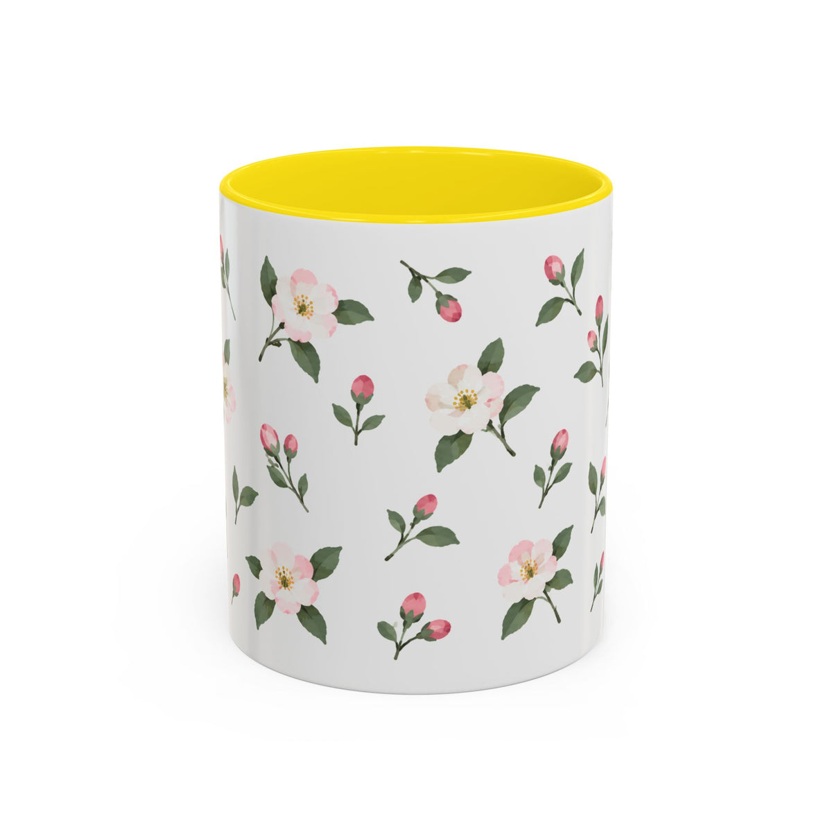 Michigan Apple Blossom Mug, State Flower Floral Coffee Cup, 11oz Botanical Gift