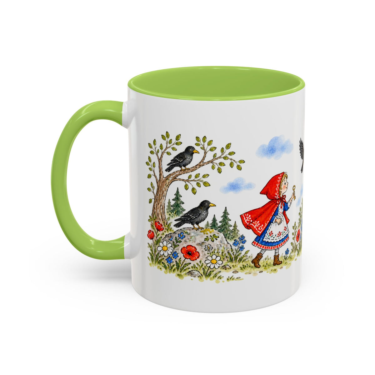 The Seven Ravens Mug | Storybook Fairy Tale Accent Coffee Mug | EveryLegend