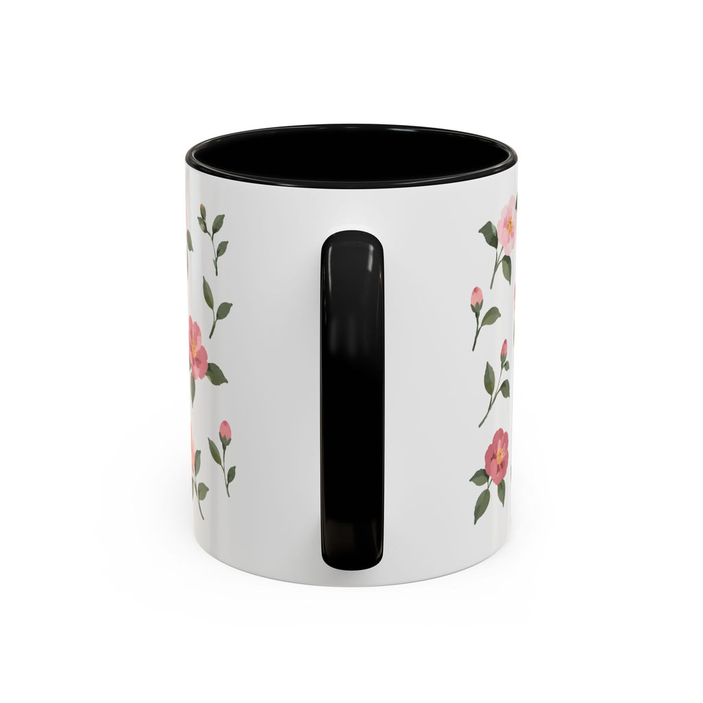 Alabama Camellia Mug, State Flower Floral Coffee Cup, 11oz Botanical Gift