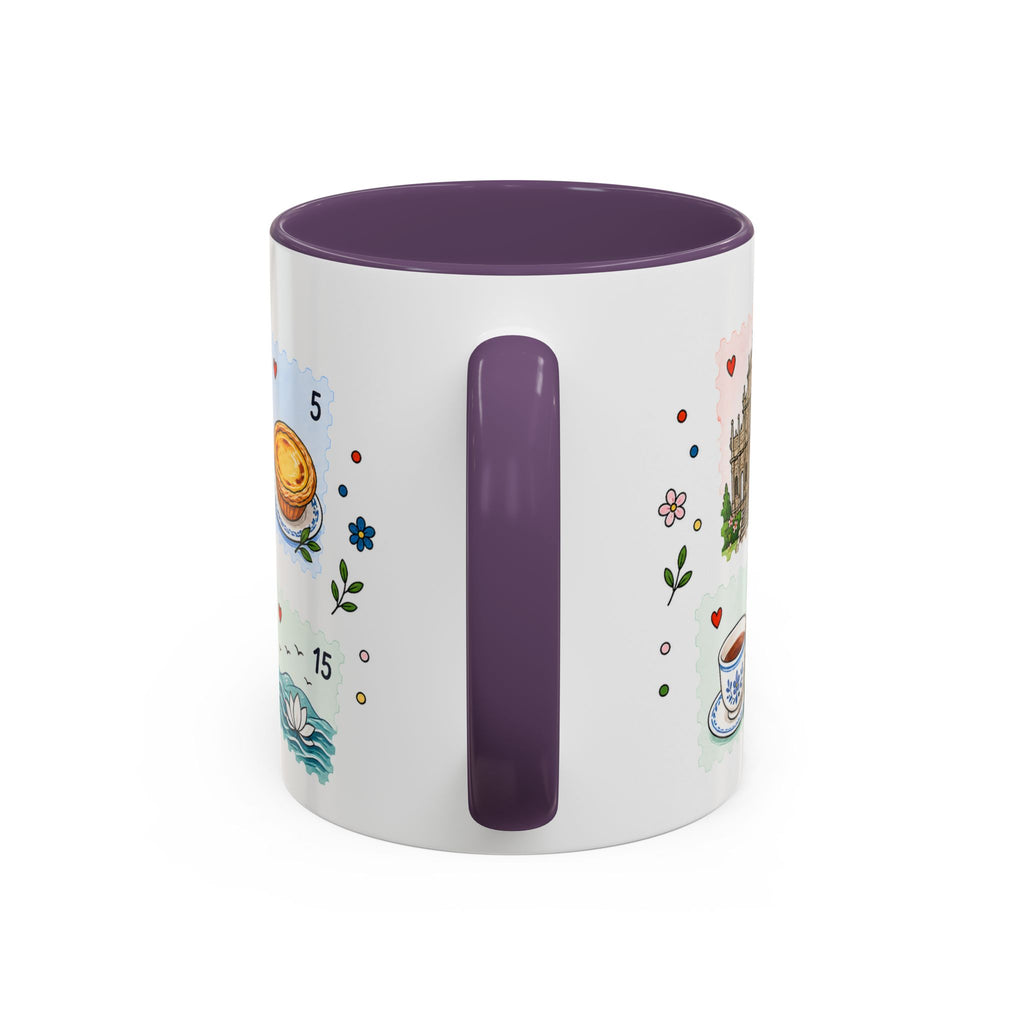 Macau Coffee Mug | Postage Stamp Collage Mug | Travel Souvenir Accent Cup 11oz 15oz
