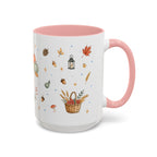 Thanksgiving Turkey Mug | Friendly Woodland Watercolor Gift | Autumn Accent Cup 11oz 15oz