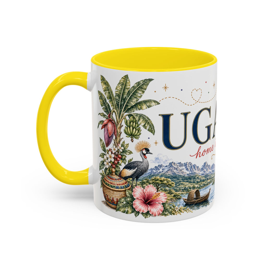Uganda Home Country Mug | Moving Away Gift | Long Distance Friendship | 11 oz 15 oz Accent Mug