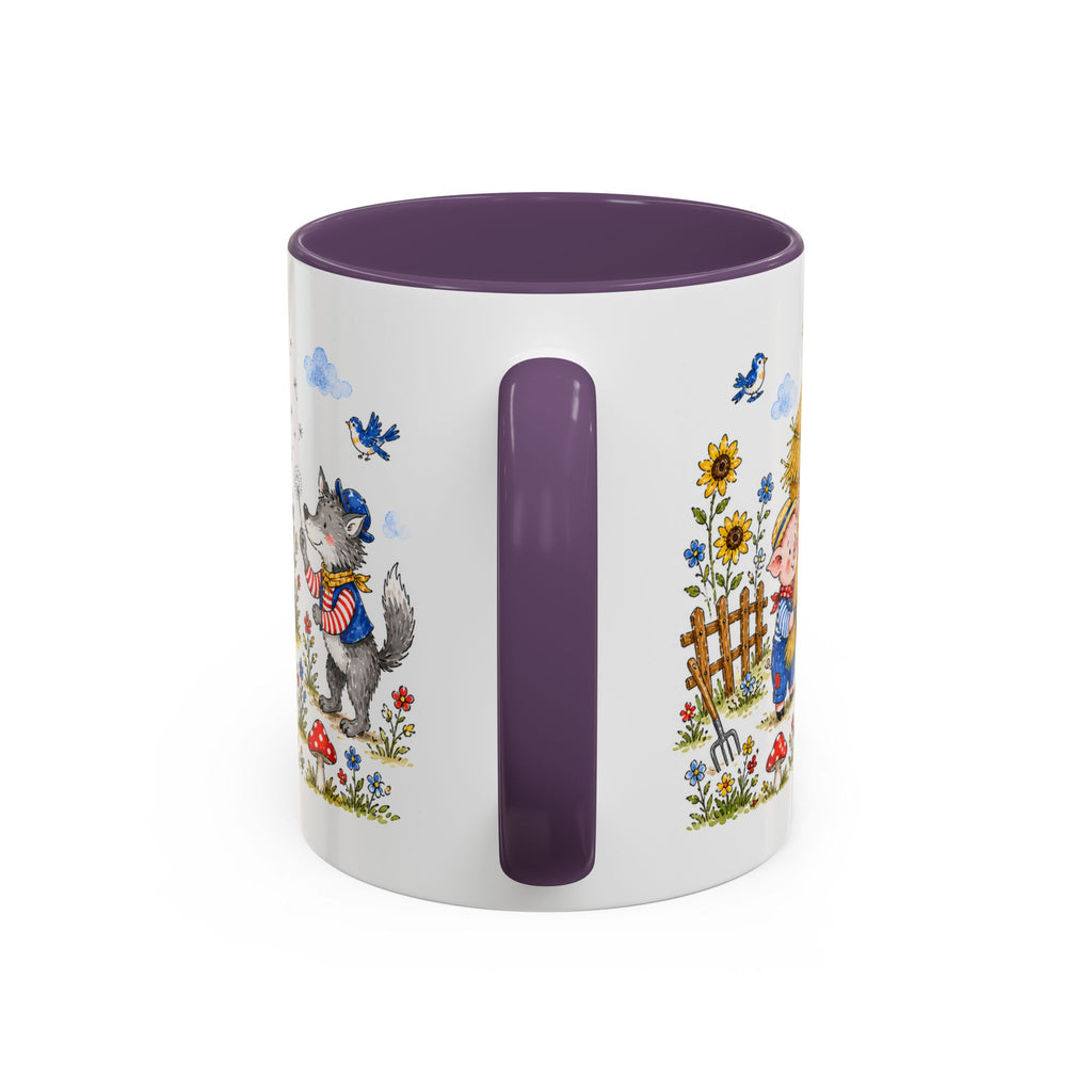 Three Little Pigs Mug | Storybook Fairy Tale Accent Coffee Mug | EveryLegend