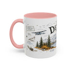 Denali National Park Coffee Mug | Alaska National Park Hiking Gift | Accent Color Ceramic 11oz 15oz